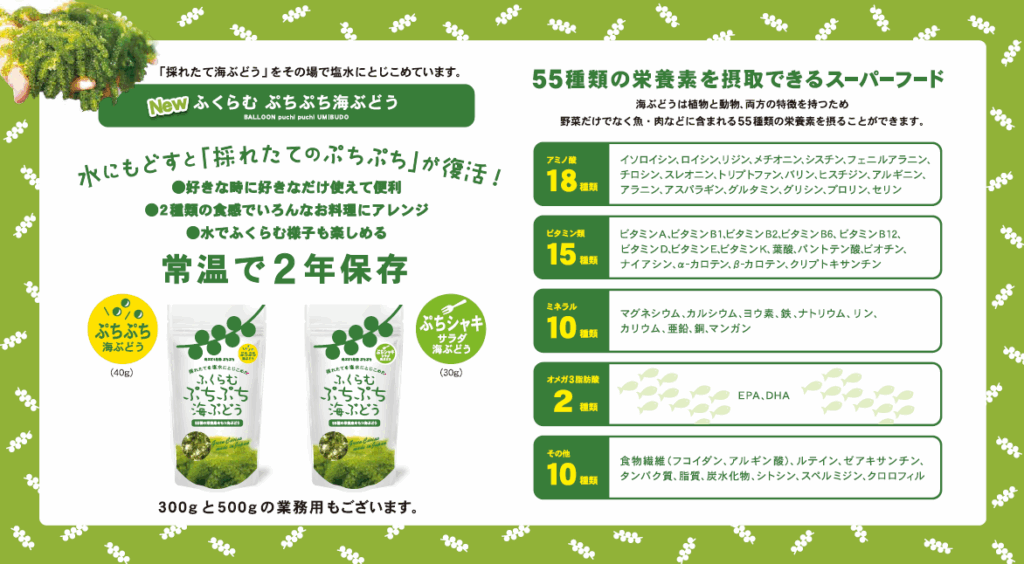 ふくらむぷちぷち海ぶどう
